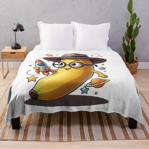 Item preview, Whimsical Banana Explorer Space Adventure Digital Art designed and sold by MartinxMarie.