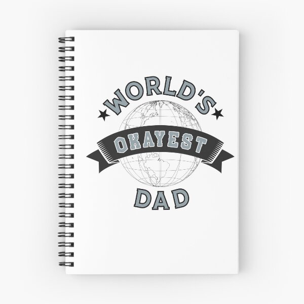 Item preview, WORLD'S OKAYEST DAD - In Blueish-Grey  designed and sold by Holy Coast Threads (Formerly ChristianFlower).