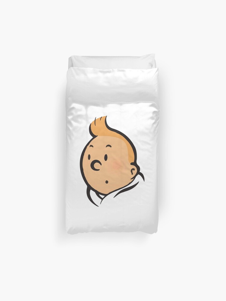 Tintin Face Duvet Cover By Red Rawlo Redbubble