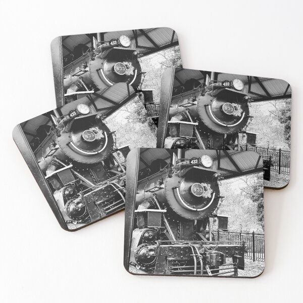 Item preview, Norfolk and Western 433 Black and White Photo designed and sold by CLDyePhotos.