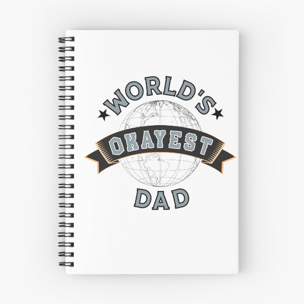 Item preview, WORLD'S OKAYEST DAD - In Blueish-Grey & Orange designed and sold by Holy Coast Threads (Formerly ChristianFlower).