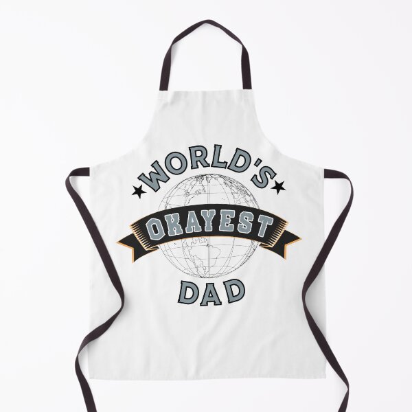 Item preview, WORLD'S OKAYEST DAD - In Blueish-Grey & Orange designed and sold by Holy Coast Threads (Formerly ChristianFlower).