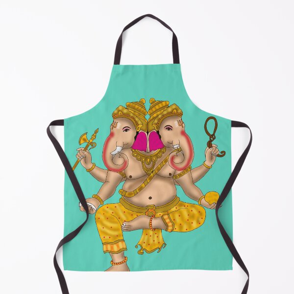 Item preview, Lord Two Headed Ganesha Art – Remover of Obstacles Illustration designed and sold by Harshit_Digital_Arts.