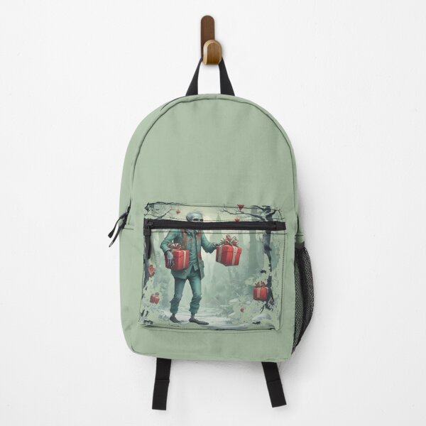 Item preview, zombie christmas Cute Christmas Zombie Carrying Gifts Holiday Art designed and sold by Uglyandcute.