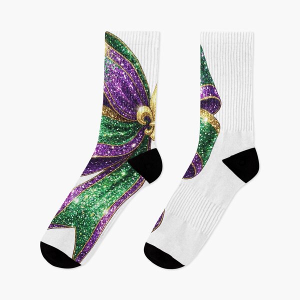 Item preview, Mardi Gras Coquette Glitter Bow, Carnival Shirt  designed and sold by OctonoteStudio.