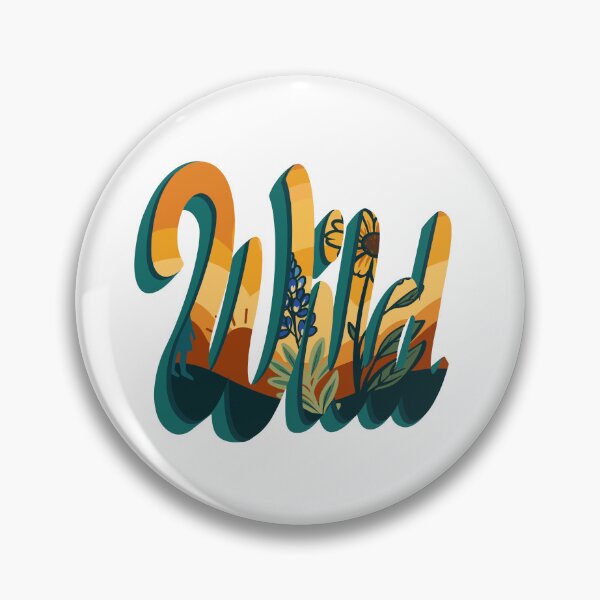 Item preview, Wild — Texas Desert Pop Hand-Lettered Illustration | Bluebonnet & Sunflower Art designed and sold by ElectricMarfa.
