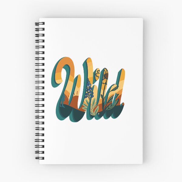 Item preview, Wild — Texas Desert Pop Hand-Lettered Illustration | Bluebonnet & Sunflower Art designed and sold by ElectricMarfa.