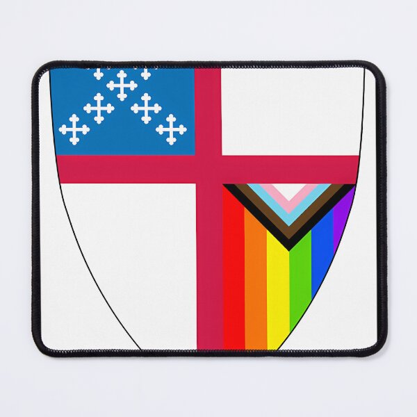 Item preview, Episcopal-Church-Shield-With-Progressive-Pride-Flag-Vertical-Rainbow---Welcomes-You-2 designed and sold by BatshCamar.