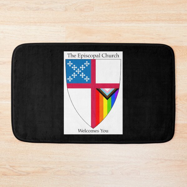 Item preview, Episcopal-Church-Shield-With-Progressive-Pride-Flag-Vertical-Rainbow---Welcomes-You-2 designed and sold by BatshCamar.