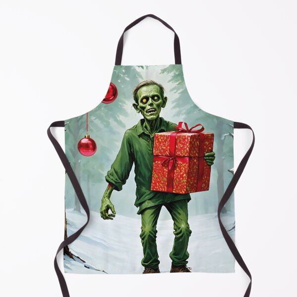 Item preview, zombie christmas Cute Christmas Zombie Carrying Gifts Holiday Art designed and sold by Uglyandcute.