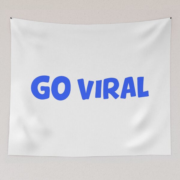 Item preview, Go Viral, Blue Social Media Memes designed and sold by Memes N Lore .