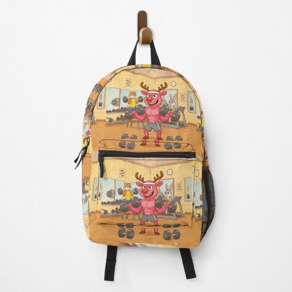 Item preview, Bubble the Pink Reindeer: Gym Time Glow-Up" designed and sold by GlobalBoom.