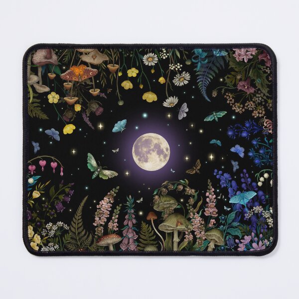 Item preview, Night garden with moonlight designed and sold by episodicDrawing.
