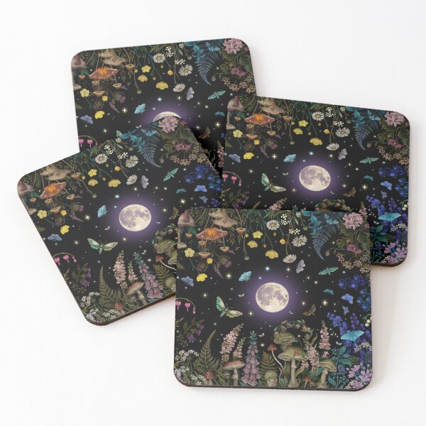 Item preview, Night garden with moonlight designed and sold by episodicDrawing.