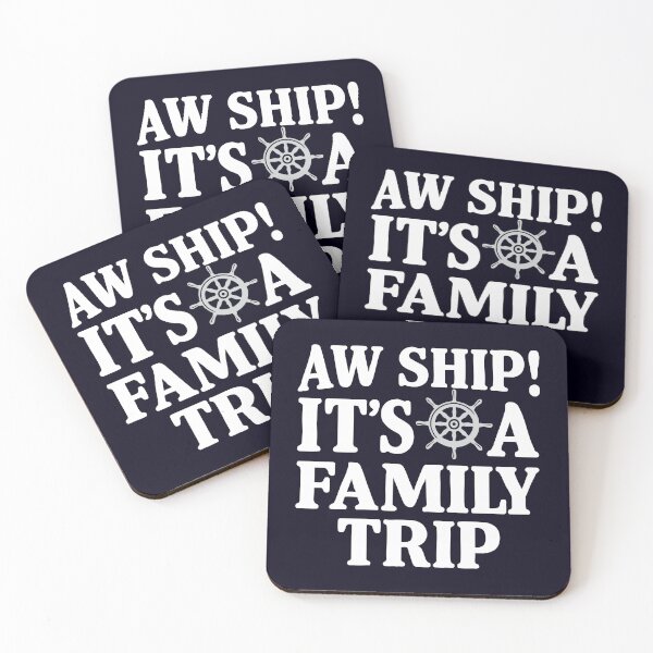 Item preview, Aw Ship! It's a Family Trip, Family Cruise, Family Vacation designed and sold by CloudyPress.