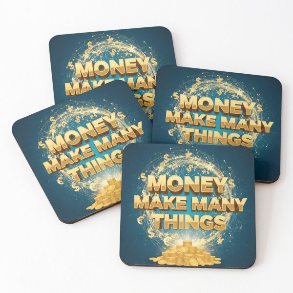 Item preview, Money Make Many Things – Gold Luxury Quote Design designed and sold by Ranrajshop.