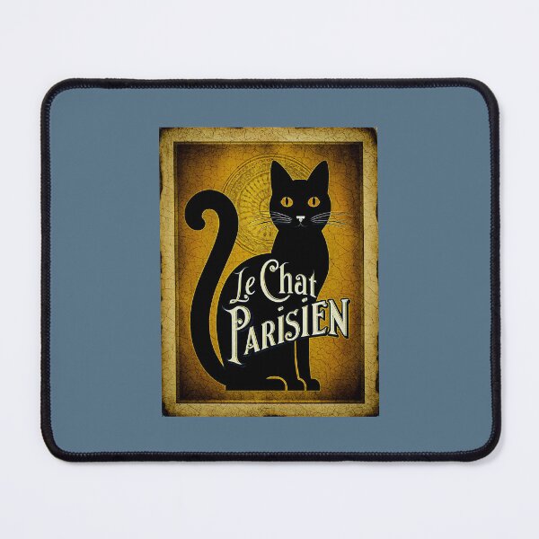 Item preview, Le Chat Parisien — Parisian Black Cat Vintage Poster designed and sold by FrancophileFun.