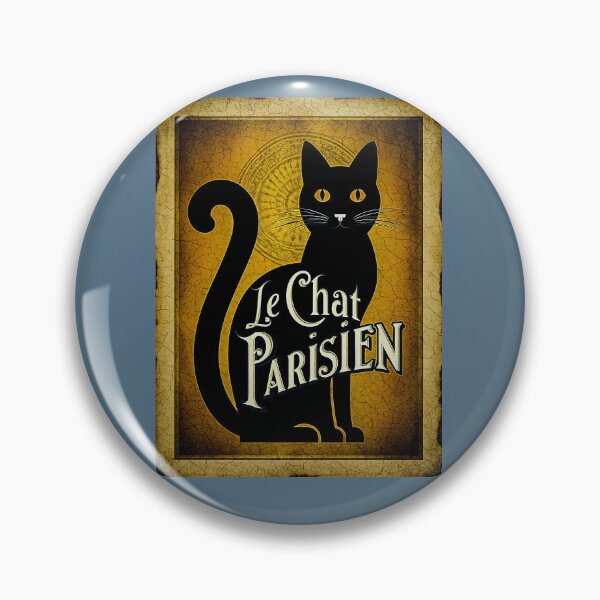 Item preview, Le Chat Parisien — Parisian Black Cat Vintage Poster designed and sold by FrancophileFun.