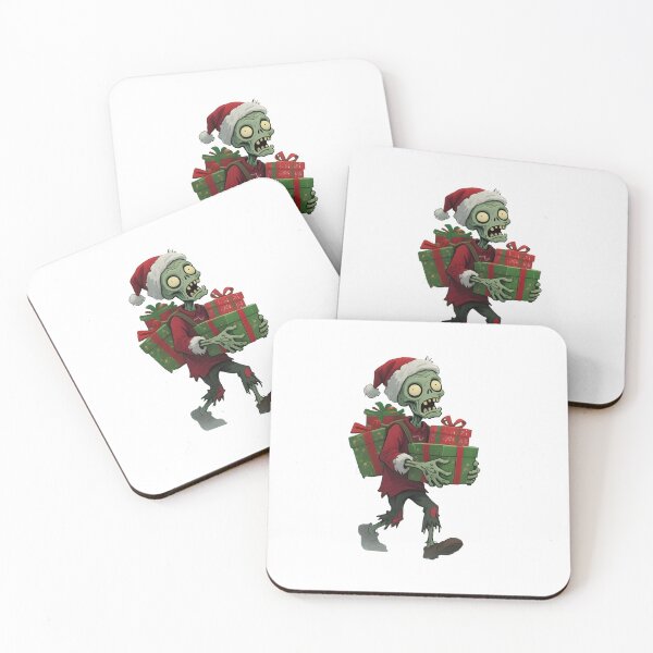 Item preview, zombie christmas Cute Christmas Zombie Carrying Gifts Holiday Art designed and sold by Uglyandcute.