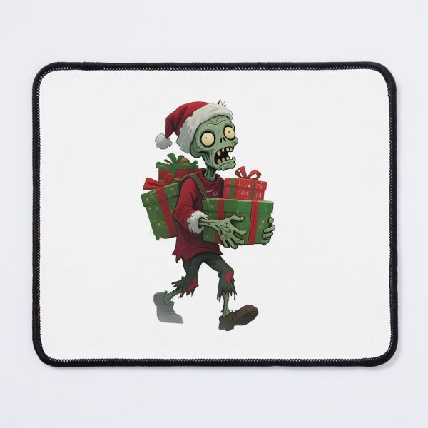 Item preview, zombie christmas Cute Christmas Zombie Carrying Gifts Holiday Art designed and sold by Uglyandcute.
