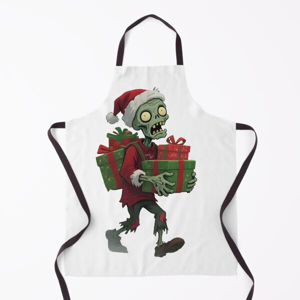 Item preview, zombie christmas Cute Christmas Zombie Carrying Gifts Holiday Art designed and sold by Uglyandcute.