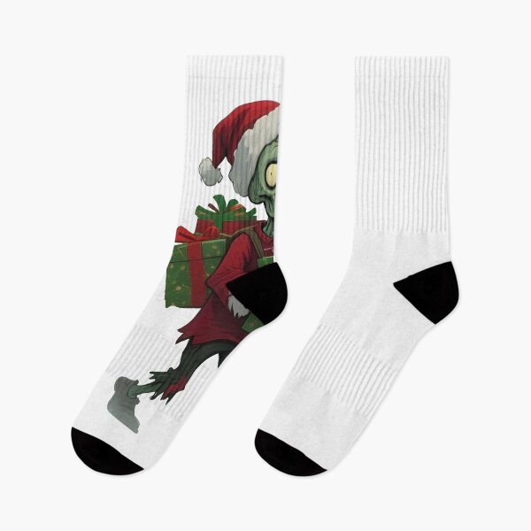 Item preview, zombie christmas Cute Christmas Zombie Carrying Gifts Holiday Art designed and sold by Uglyandcute.