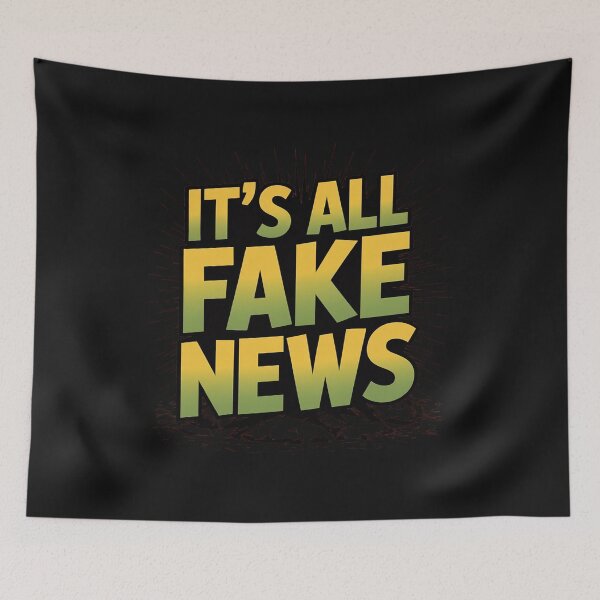 Item preview, Fake News Alert Bold Satirical Political designed and sold by AvagondaMind.