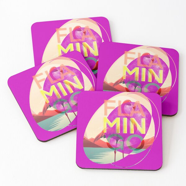Item preview, Retro Flamingo Pop Art –Hot Pink Geometric Tropical Poster Design designed and sold by Pink&Blue  @pink.and.blue_studio.
