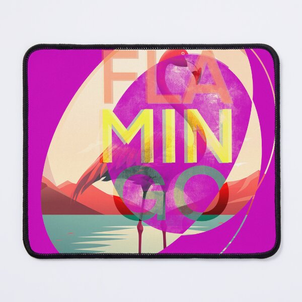 Item preview, Retro Flamingo Pop Art –Hot Pink Geometric Tropical Poster Design designed and sold by Pink&Blue @pink.and.blue_studio.