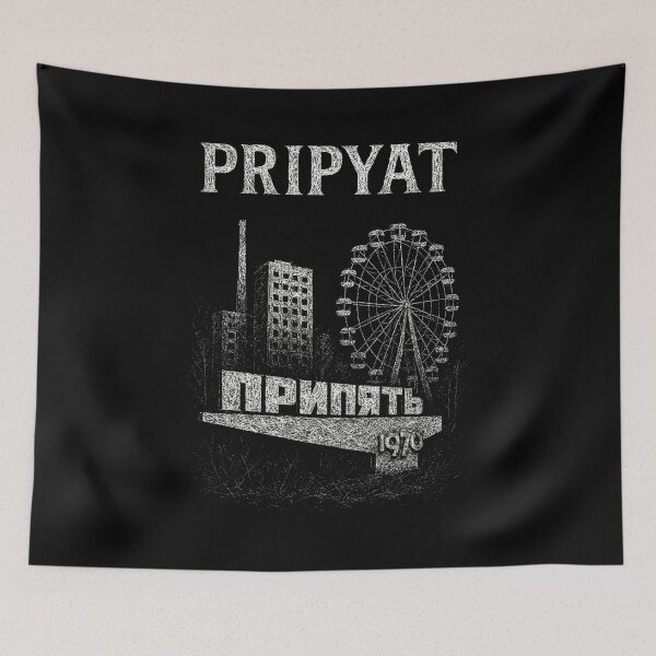 Item preview, Pripyat 1970 Scratch Art Illustration - Chernobyl Urban Decay Artwork designed and sold by Mortisigil.