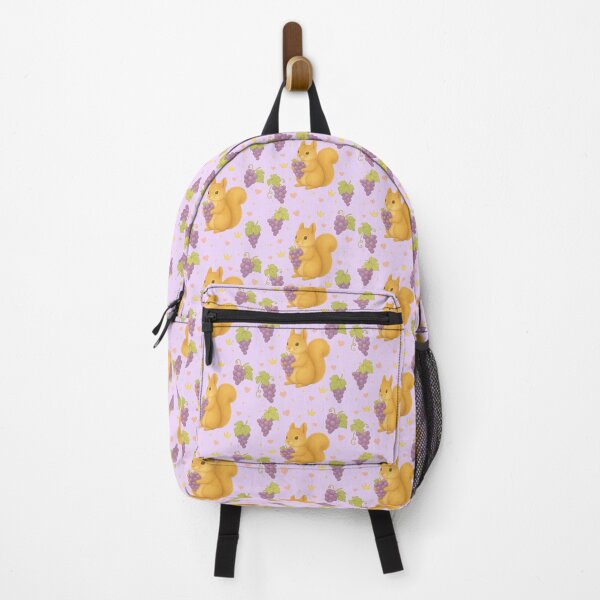 Item preview, Cute Squirrel with Grapes – Purple designed and sold by HIMEKARI.