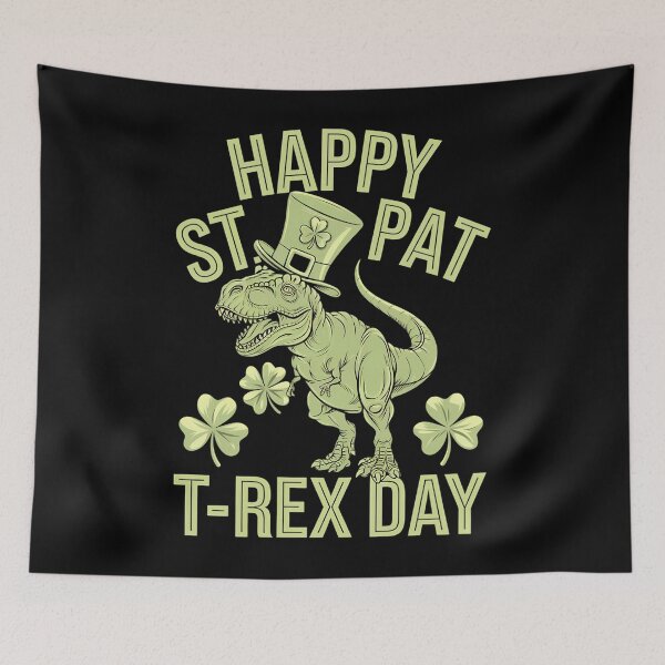 Item preview, T-Rex dinosaur green St. Patrick's Day designed and sold by JonathalIngham.