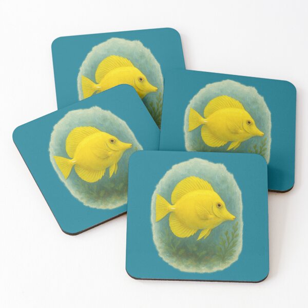 Item preview, Sunny Yellow Tang – Tropical Reef Beauty designed and sold by TheJoyfulPen.