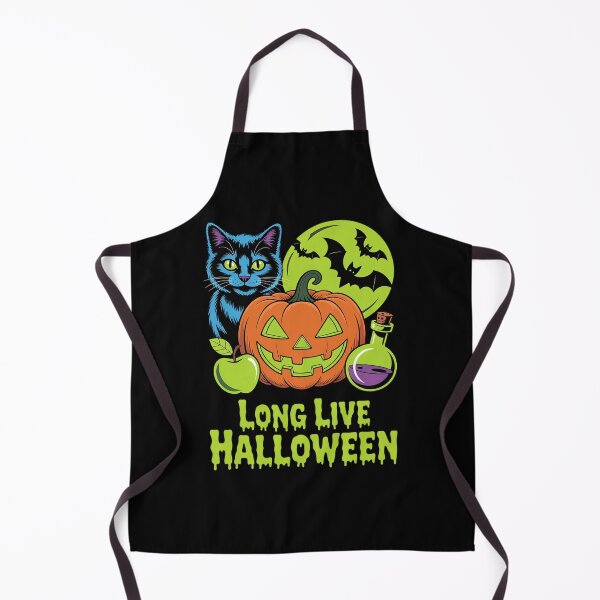 Item preview, Long Live Halloween Pumpkin Glow in The Halloween Black Cat designed and sold by genkihikki.
