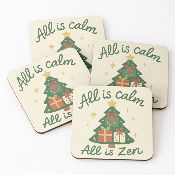 Item preview, Calm Christmas Zen – Mindful Holiday Stress Relief Design designed and sold by ZenAndKarma.