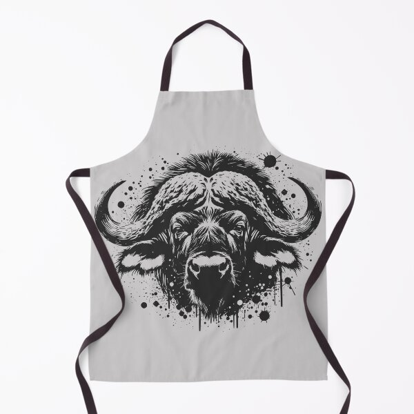 Item preview, African Buffalo Power – Gritty Ink & Drips designed and sold by MvuuStudio.