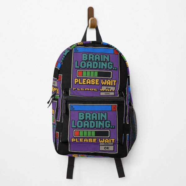 Item preview, Brain Loading… Please Wait – Retro Pixel Window Alert designed and sold by Mad Factory Designs.