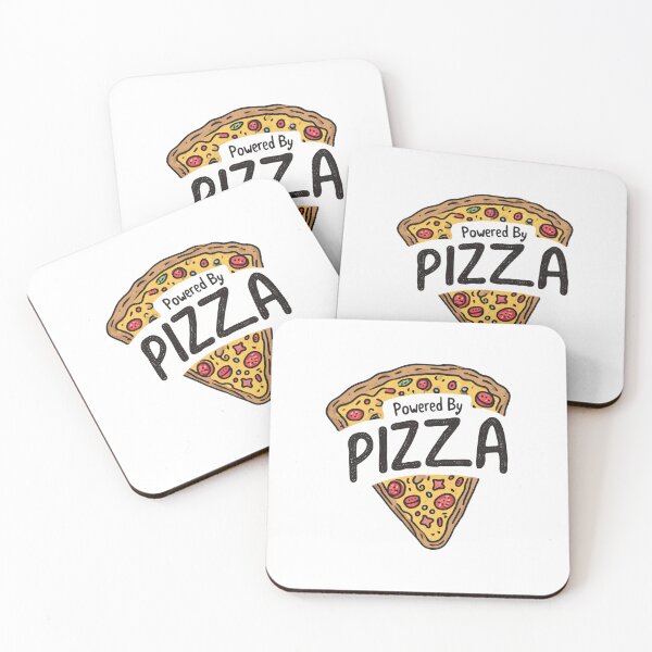 Item preview, Powered By Pizza Funny Retro Food  designed and sold by FWLKIT.