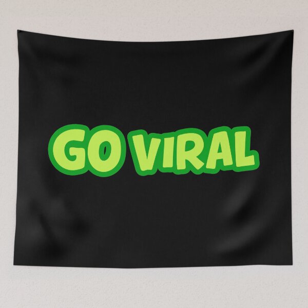 Item preview, Go Viral, Green Outline Social Media Memes designed and sold by Memes N Lore .