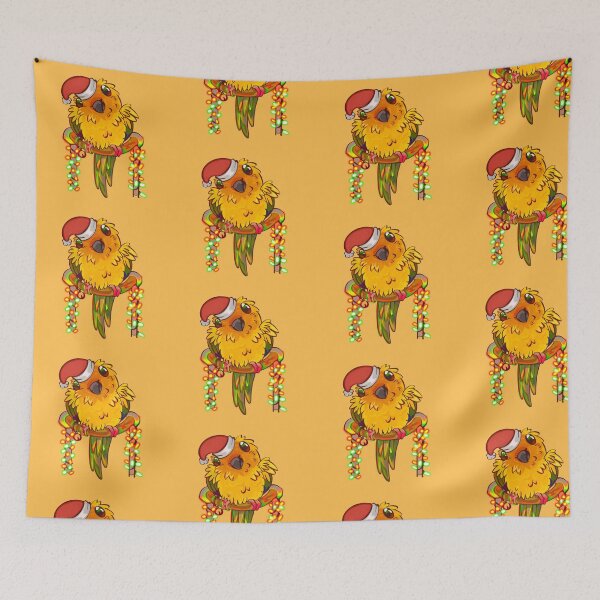 Item preview, Sun Conure Santa  designed and sold by ChakraDragons.