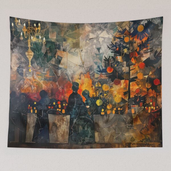 Item preview, Lanterns Beneath the Winter Tree designed and sold by NeoNebulaArt.