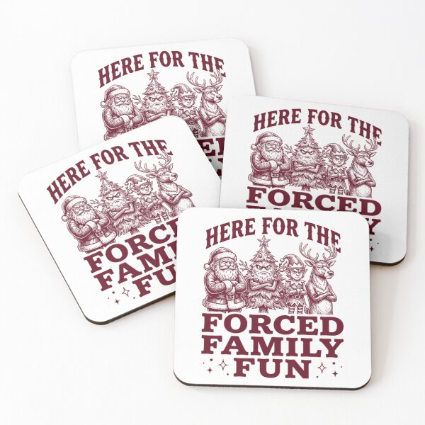 Item preview, Funny Christmas Squad - Here For The Forced Family Fun designed and sold by Mason-Pride.
