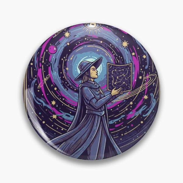 Item preview, Cosmic Astrologer Sorceress Tarot Card Art designed and sold by MartinxMarie.