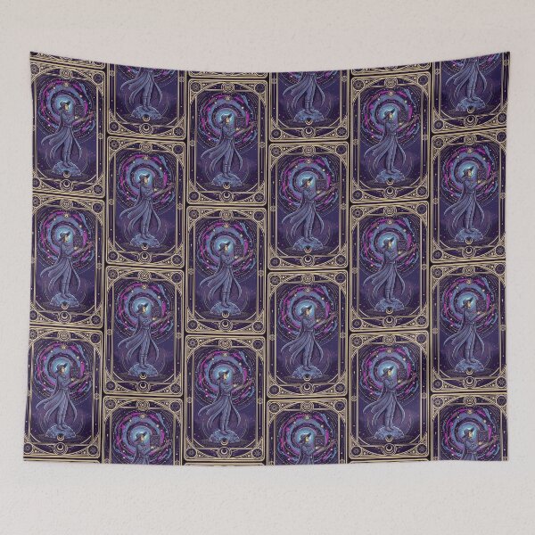 Item preview, Cosmic Astrologer Sorceress Tarot Card Art designed and sold by MartinxMarie.