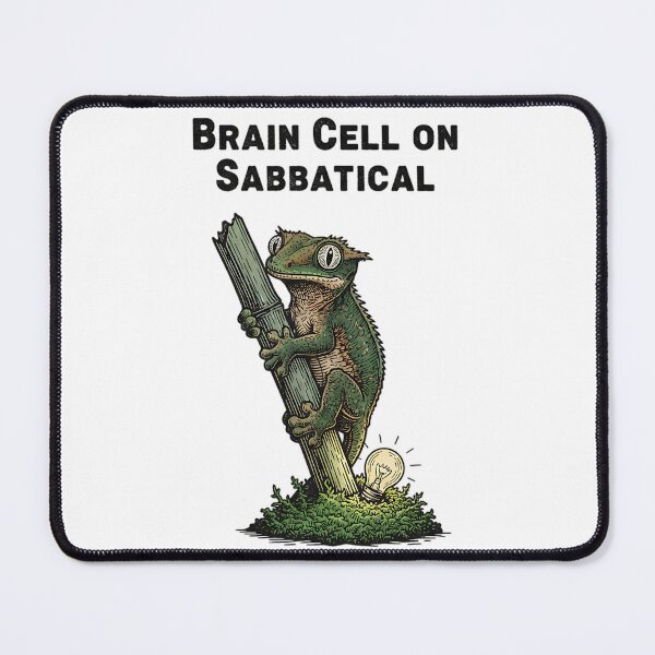 Item preview, Crested Gecko: Brain Cell on Sabbatical (Probably Stuck in the Moss) designed and sold by HelixPedia.