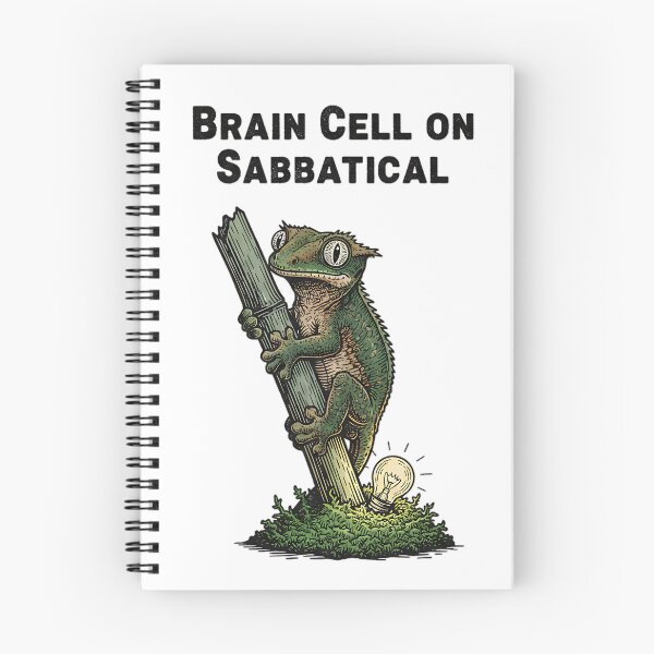 Item preview, Crested Gecko: Brain Cell on Sabbatical (Probably Stuck in the Moss) designed and sold by HelixPedia.