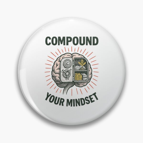 Item preview, Compound Your Mindset Financial Vault Brain Growth designed and sold by Compound Money.