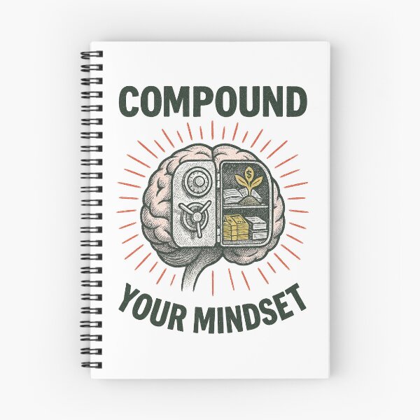 Item preview, Compound Your Mindset Financial Vault Brain Growth designed and sold by Compound Money.