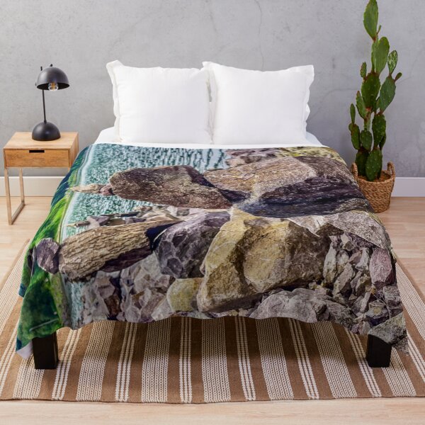 Item preview, Balanced Stones by the Water – Lakeside Nature Photography designed and sold by aadventures.