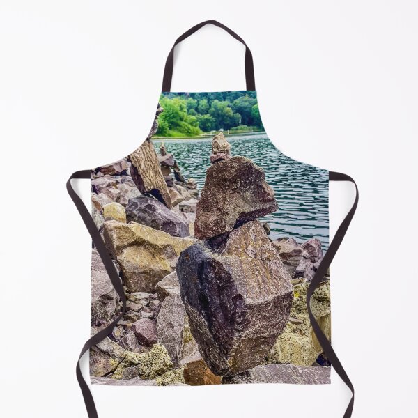 Item preview, Balanced Stones by the Water – Lakeside Nature Photography designed and sold by aadventures.